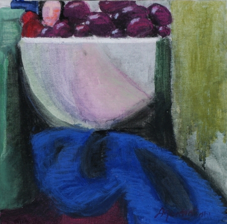 Still Life with Grapes by artist Linda Montignani